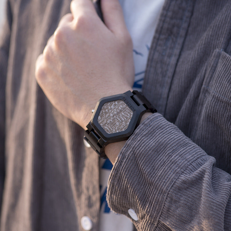 New BOBO BIRD Mens Wooden Watch