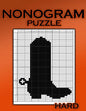 Nonogram Puzzle Hard: Hanjie Puzzle Books for Adults, Picross Book, Japanese Crossword, Gift for Brain Teaser Lovers - Paperback