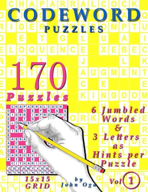 Codeword Puzzles: 170 Puzzles, Volume 1 - Paperback