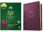 NLT Life Application Study Bible, Third Edition (Leatherlike, Purple, Indexed, Red Letter) - Imitation Leather