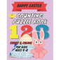 happy easter counting puzzle book: A Fun Guessing Game Book for kids - Fun & Interactive Picture Book for Preschoolers and Toddlers - easter coloring - Paperback