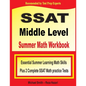 SSAT Middle Level Summer Math Workbook: Essential Summer Learning Math Skills plus Two Complete SSAT Middle Level Math Practice Tests - Paperback