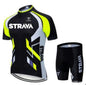 Jersey Sets Red Bicycle Short Sleeve Cycling Clothing Bike Cycling Jersey Bib Shorts