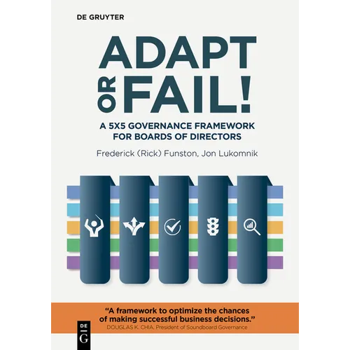 Adapt or Fail!: A 5x5 Governance Framework for Boards of Directors - Paperback