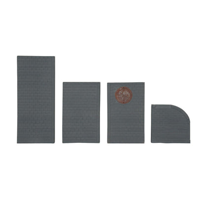 City Sidewalks, Busy Sidewalks - 4 Piece Set