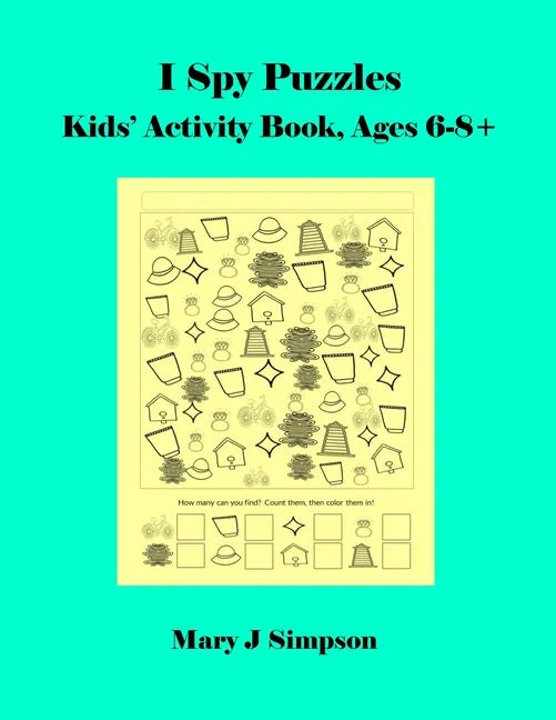 I Spy Puzzles: Kids' Activity Book, Ages 6-8+ - Paperback