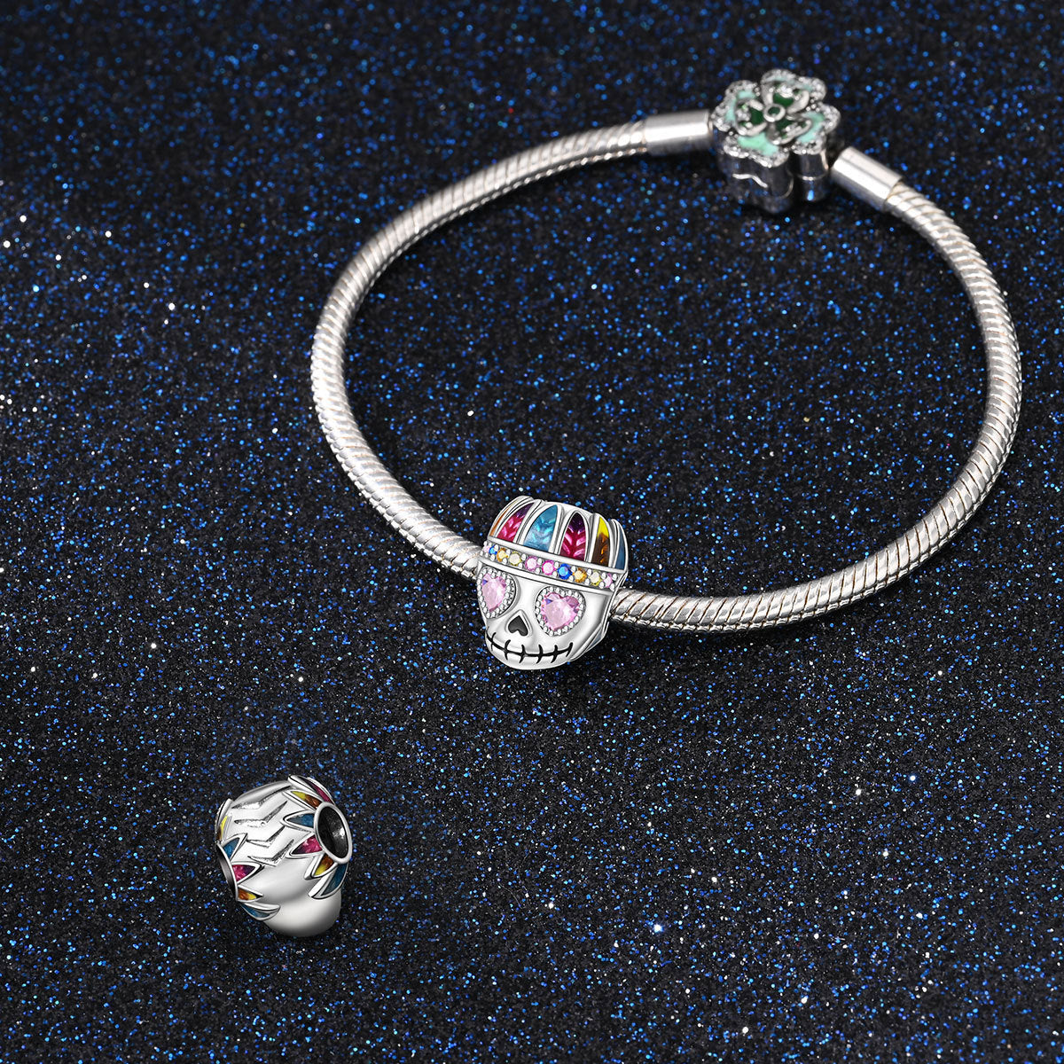 Halloween Skull DIY Bead Bracelet Accessories