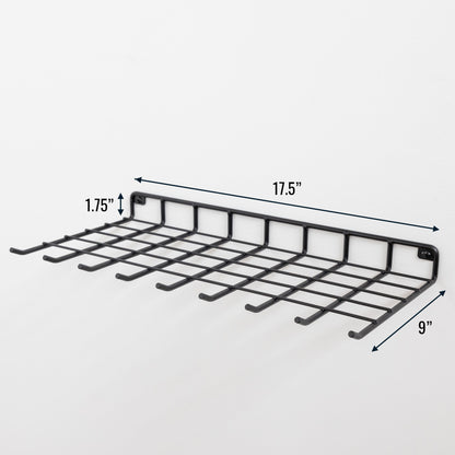 Afton Garden Tool Shelf With Hooks | Holds 40 lbs
