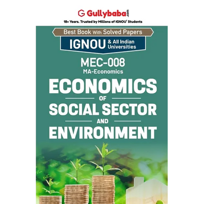 MEC-08 Economics of Social Sector and Environment - Paperback