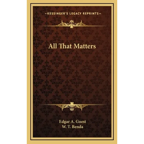 All That Matters - Hardcover