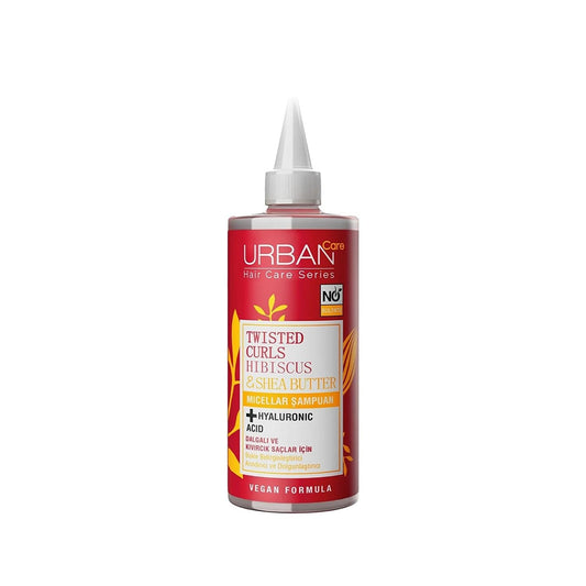 URBAN Care Sulfate-Free Shampoo for Curly Hair - Gentle Micellar Cleansing with Hibiscus & Shea Butter, 340ml