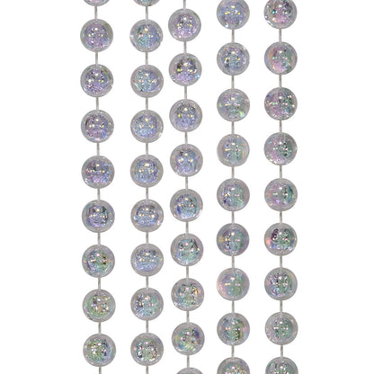 Clear Iridescent Bead Garland - 15 Feet