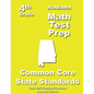 Alabama 4th Grade Math Test Prep: Common Core Learning Standards - Paperback