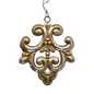 5.5 Inch Metal Ornament Filigree - Fleur