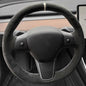 TESERY Alcantara Steering Wheel Cover for Model 3 / Y