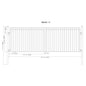 [12-18FT] Heavy-Duty Madrid-Style Premium Steel Dual-Swing Driveway Gate (SAK38546)