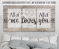 All Of Me Loves All Of You - Canvas