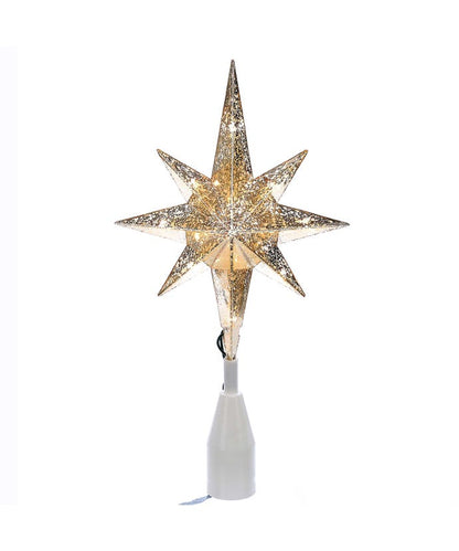 UL 10-Light Gold Bethlehem Star Treetop