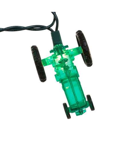 Green Tractor Novelty Light Set - 9 Feet