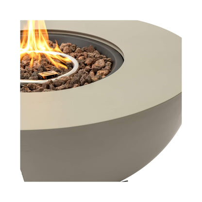 Alora Premium 36-Inch Round Outdoor Iron Patio Fire Pit Table With Metal Cover (SAK71954)