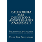 California MBE Questions, Answers and Analysis (1): Law students rely on this material across all states! - Paperback