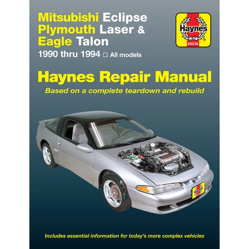 Mitsubishi Eclipse, Plymouth Laser & Eagle Talon 1990-94 - Paperback