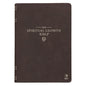 The Spiritual Growth Bible, Study Bible, NLT - New Living Translation Holy Bible, Faux Leather, Walnut Brown - Leather