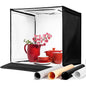 AMZDEAL Folding Photo Light Box 16x16 inch with 4 Backdrops for Photoshoot