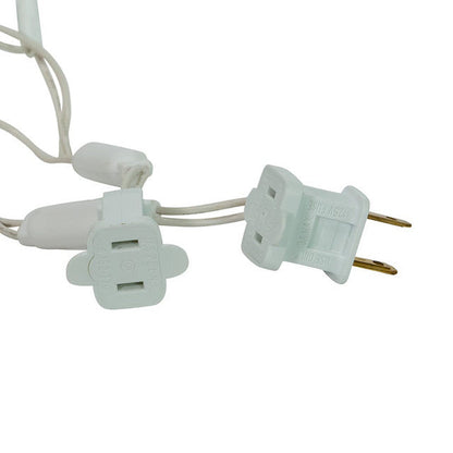 100-Light 5MM Warm White LED White Wire Light Set