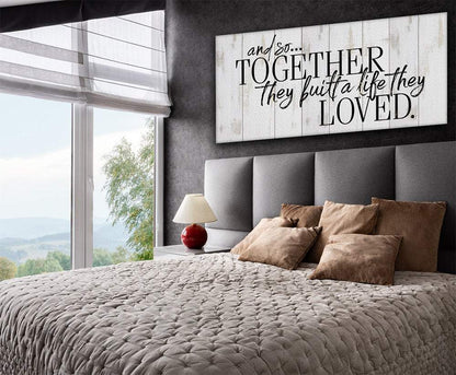 And So Together They Built - Canvas
