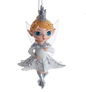 Silver Fairy Elves Ornament -
