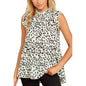 Angashion Women's Casual Floral Print Babydoll Blouse Tunic Tops