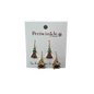 Crystal Trees and Bells Earrings