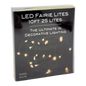10' Battery Operated 25-Light Warm White Fairy LED Green Wire Light Set