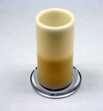 3 Inch Glass Pillar Plate