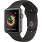 Apple Watch Series 3 GPS 42mm Space Gray Aluminum Case with Black Sport Band (Refurbished)