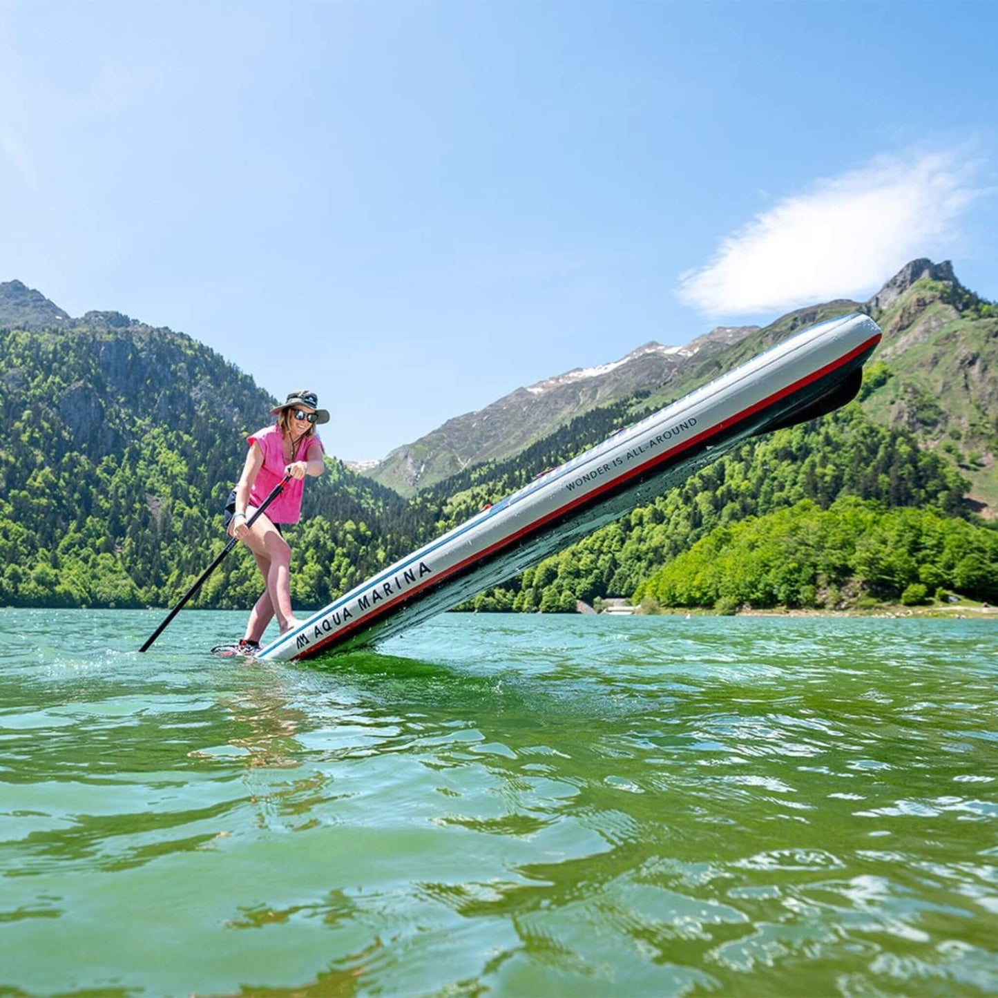 Aqua Marina Hyper 12FT Navy Touring SUP With Hydrodynamic Rail Edges & Adjustable Bungee [BT-23HY02] (SAK23285)