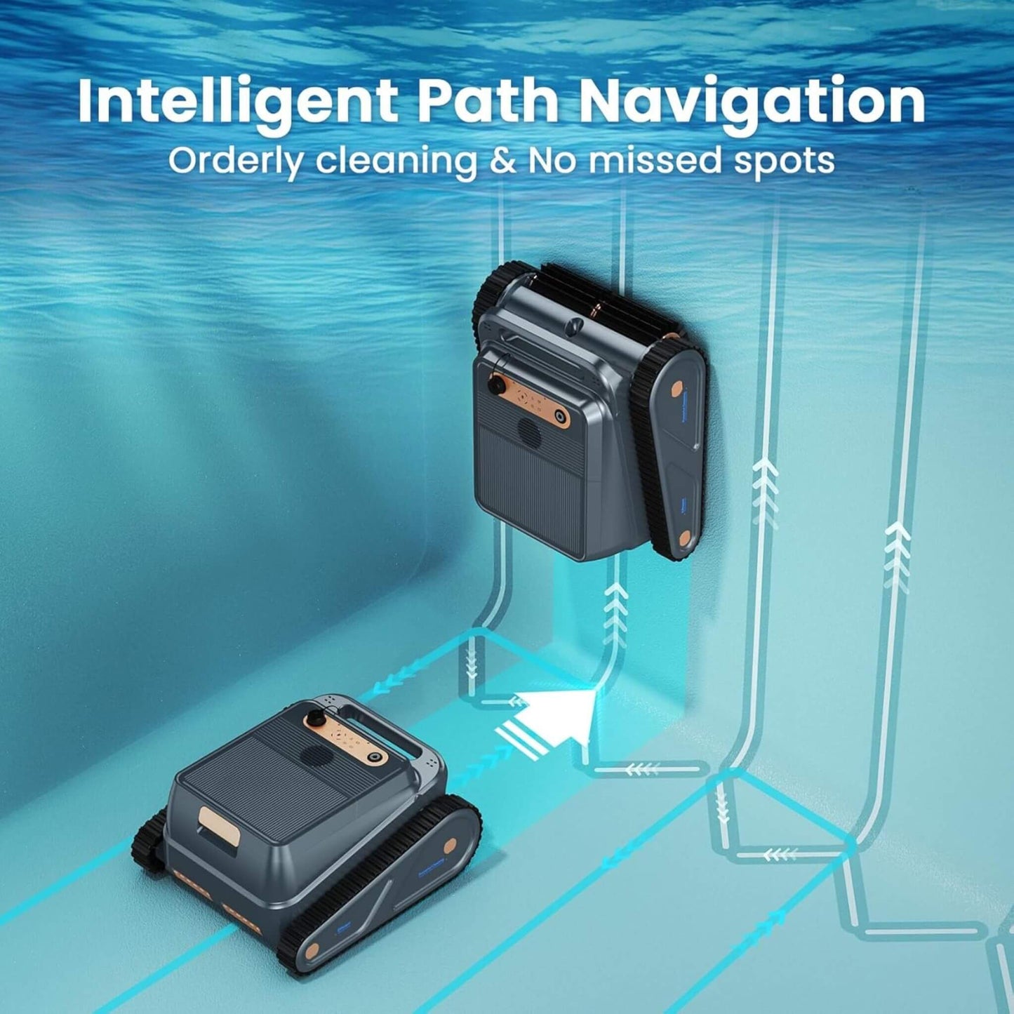 AquaBot Smart Robotic Pool Cleaner With Fast Charging (SAK73916)