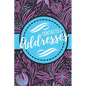 Contacts & Addresses: Blue and Purple Modern Flower Design - Paperback