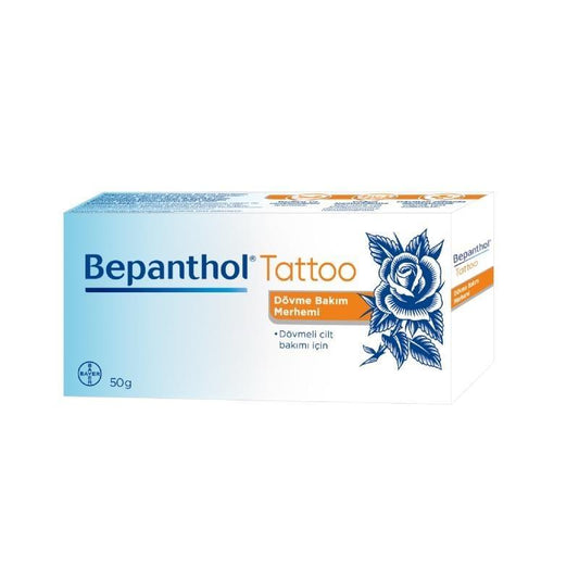 Bepanthol Tattoo Aftercare Cream - Moisturizing & Protective Tattoo Care for New & Existing Tattoos, 50g