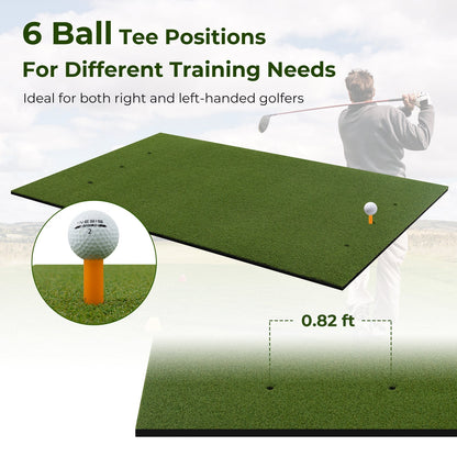 5 x 3 ft Artificial Turf Grass Practice Mat for Indoors and Outdoors