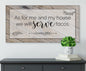 As For Me And My House We Will Serve Tacos - Canvas