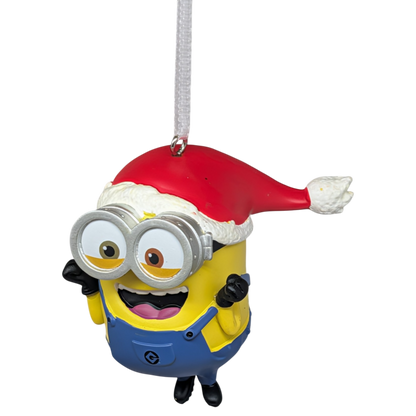 Minions Bob in a Santa Hat Ornament