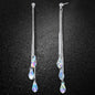 Aurora Borealis Crystal Drop Earrings Made with Swarovski Elements