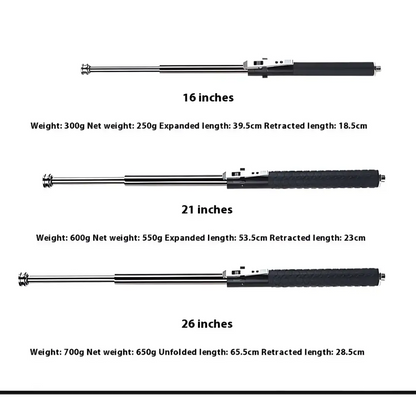 Automatic Spring Silver Self-Defense Baton