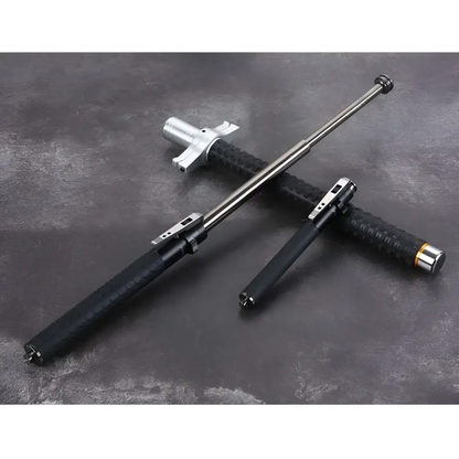 Automatic Spring Silver Self-Defense Baton