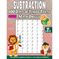 Subtraction 100 days of Timed Tests Math Drills: Age 6 to 8, Long Subtraction Workbook For Practice, 2 Digit Subtraction Worksheets - Paperback