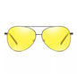 Aviator Tac Night Vision Glasses Polarized Sunglasses Anti Glare Driving Goggles