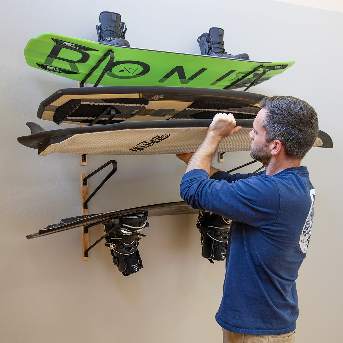Avon Wakeboard Wall Mounted Rack | 4 Levels