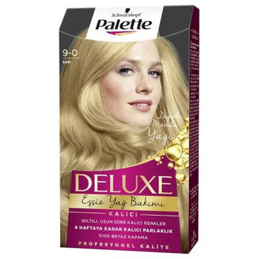 Palette Deluxe 9-0 Sarõ Sa� Boyasõ - Long-Lasting Yellow Hair Dye for Vibrant Color